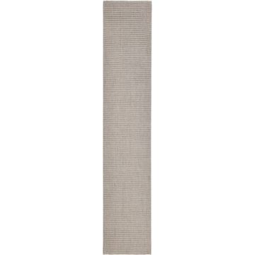 vidaXL Vloerkleed 66x350 cm natuurlijk sisal zandkleurig