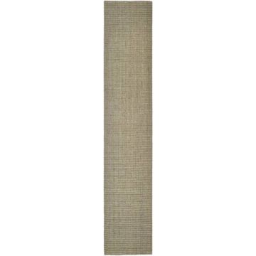 vidaXL Vloerkleed 66x350 cm natuurlijk sisal taupe