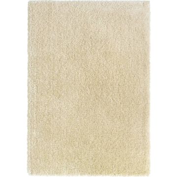 vidaXL Vloerkleed shaggy hoogpolig 50 mm 160x230 cm beige