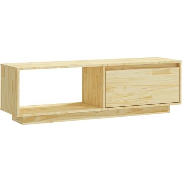 vidaXL Tv-meubel 110x30x33,5 cm massief grenenhout