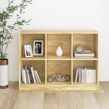 vidaXL Boekenkast 104x33x76 cm massief grenenhout