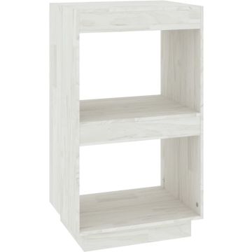 vidaXL Boekenkast 40x35x71 cm massief grenenhout wit