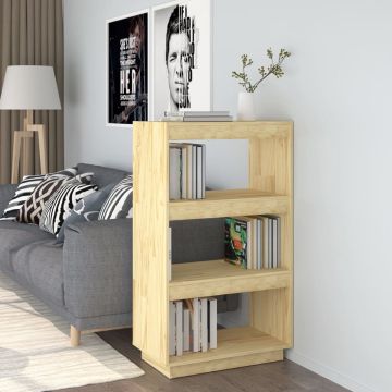 vidaXL Boekenkast/kamerscherm 60x35x103 cm massief grenenhout