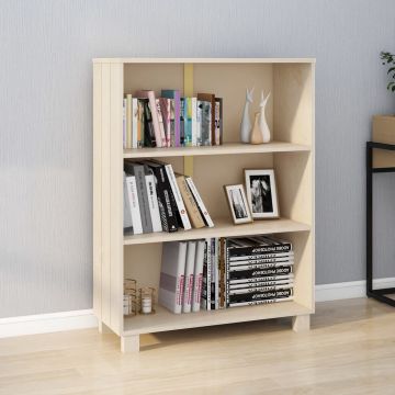 vidaXL Boekenkast HAMAR 85x35x112 cm massief grenenhout honingbruin