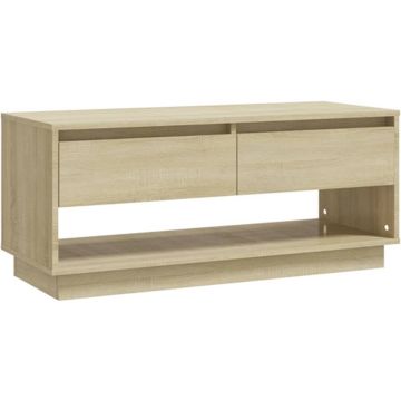 vidaXL Tv-meubel 102x41x44 cm spaanplaat sonoma eikenkleurig