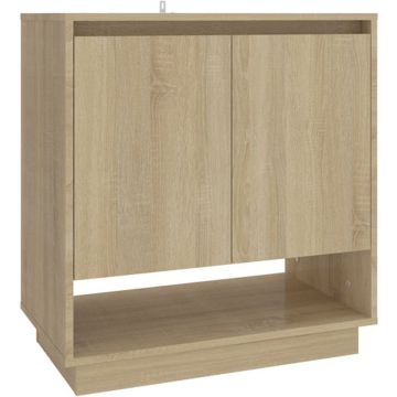 vidaXL Dressoir 70x41x75 cm spaanplaat sonoma eikenkleurig