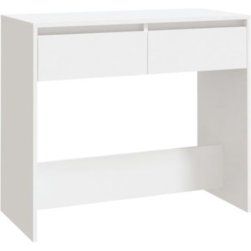 vidaXL Wandtafel 89x41x76,5 cm staal wit