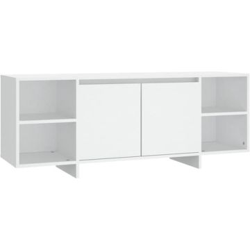 vidaXL Tv-meubel 130x35x50 cm spaanplaat wit