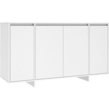 vidaXL Dressoir 135x41x75 cm spaanplaat wit