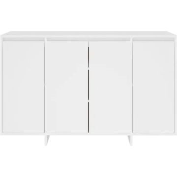 vidaXL Dressoir 120x41x75 cm spaanplaat wit