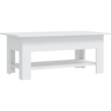 vidaXL Salontafel 102x55x42 cm spaanplaat wit