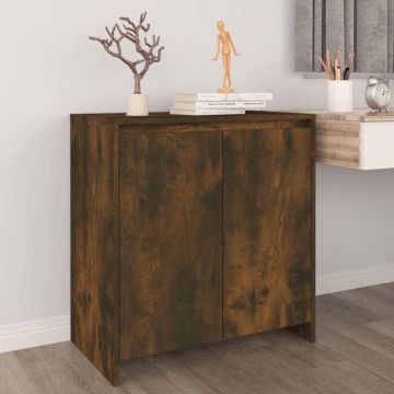 vidaXL Dressoir 70x41x75 cm bewerkt hout gerookt eikenkleurig