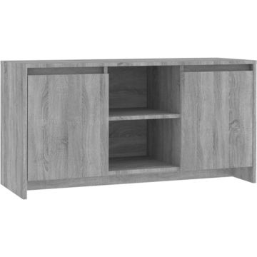 vidaXL Tv-meubel 102x37,5x52,5 cm spaanplaat grijs sonoma eikenkleurig