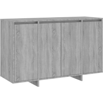 vidaXL Dressoir 120x41x75 cm spaanplaat grijs sonoma eikenkleurig