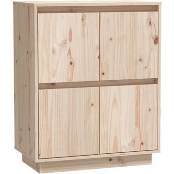 vidaXL Dressoir 60x34x75 cm massief grenenhout