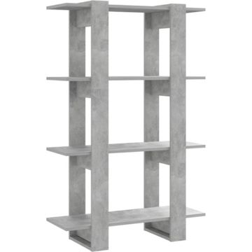 vidaXL Boekenkast/kamerscherm 80x30x123,5 cm betongrijs