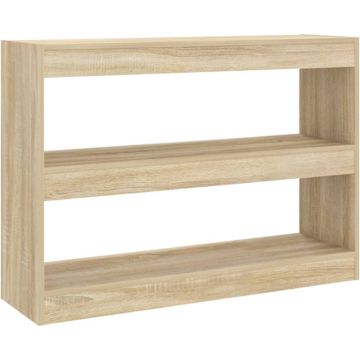 vidaXL Boekenkast/kamerscherm 100x30x72 cm sonoma eikenkleurig