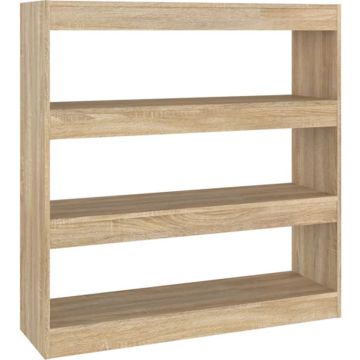 vidaXL Boekenkast/kamerscherm 100x30x103 cm sonoma eikenkleurig