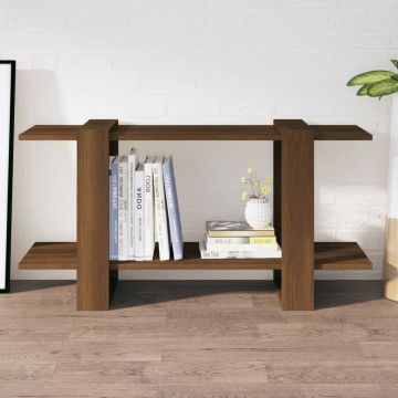 vidaXL Boekenkast 100x30x51 cm bewerkt hout bruineikenkleurig