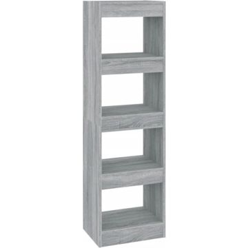 vidaXL Boekenkast/kamerscherm 40x30x135 cm grijs sonoma eikenkleurig