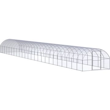 vidaXL Kippenren 3x24x2 m gegalvaniseerd staal