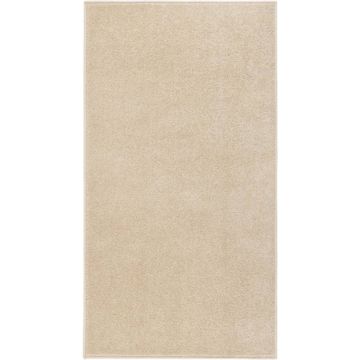 vidaXL Vloerkleed kortpolig 80x150 cm beige