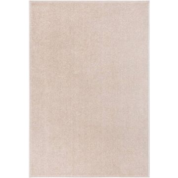 vidaXL Vloerkleed kortpolig 160x230 cm donkerbeige