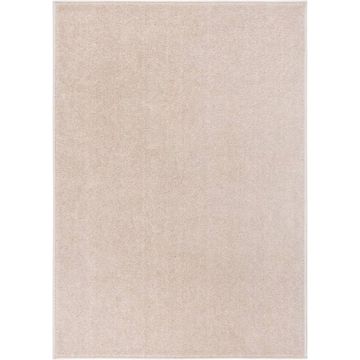 vidaXL Vloerkleed kortpolig 240x340 cm donkerbeige