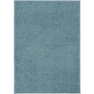 vidaXL Vloerkleed kortpolig 120x170 cm blauw