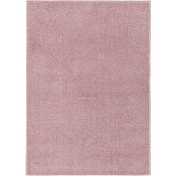 vidaXL Vloerkleed kortpolig 240x340 cm roze