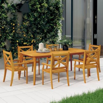 vidaXL Tuinstoelen 6 st massief acaciahout