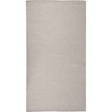 vidaXL Buitenkleed platgeweven 80x150 cm taupe