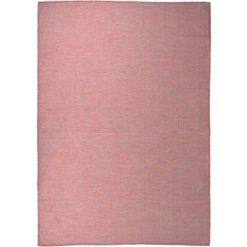 vidaXL Buitenkleed platgeweven 140x200 cm rood