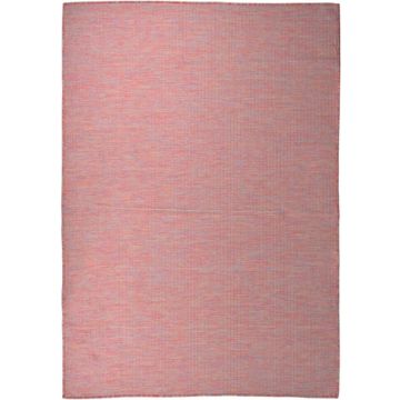 vidaXL Buitenkleed platgeweven 160x230 cm rood