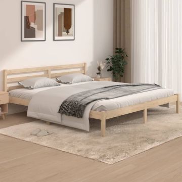 vidaXL Bedframe massief grenenhout 180x200 cm 6FT Super King