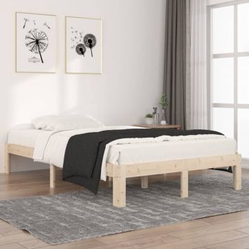 vidaXL Bedframe massief grenenhout 120x200 cm