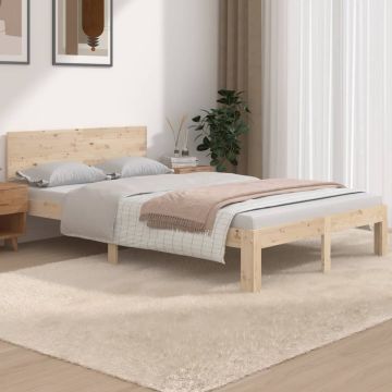 vidaXL Bedframe massief hout 120x190 cm 4FT Small Double