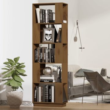 vidaXL Boekenkast/kamerscherm 51x25x163,5 cm grenenhout honingbruin