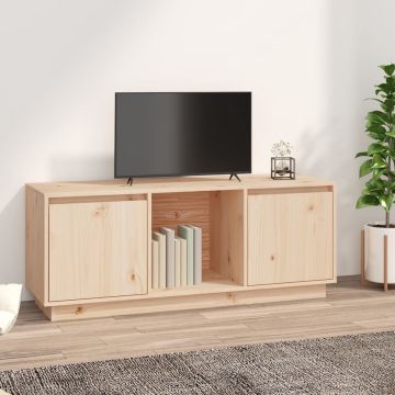 vidaXL Tv-meubel 110,5x35x44 cm massief grenenhout