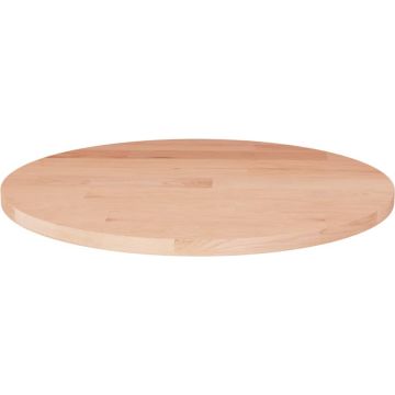 vidaXL Tafelblad rond Ø40x1,5 cm onbehandeld massief eikenhout