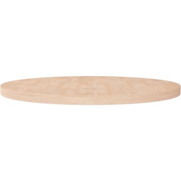 vidaXL Tafelblad rond Ø90x4 cm onbehandeld massief eikenhout