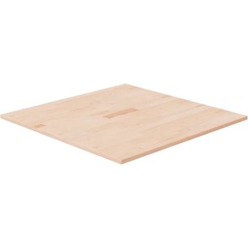 vidaXL Tafelblad vierkant 70x70x1,5 cm onbehandeld massief eikenhout