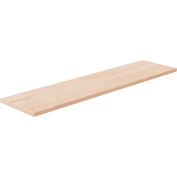 vidaXL Plank 80x20x1,5 cm onbehandeld massief eikenhout