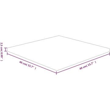 vidaXL-Tafelblad-vierkant-40x40x2,5-cm-onbehandeld-massief-eikenhout