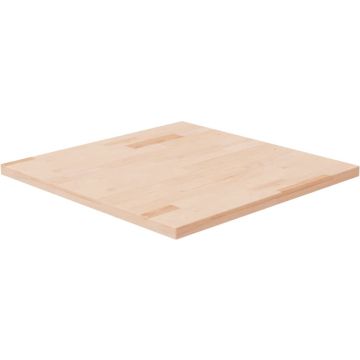 vidaXL Tafelblad vierkant 60x60x2,5 cm onbehandeld massief eikenhout