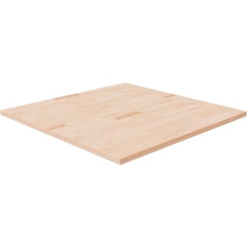 vidaXL Tafelblad vierkant 90x90x2,5 cm onbehandeld massief eikenhout