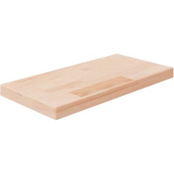 vidaXL Plank 40x20x2,5 cm onbehandeld massief eikenhout