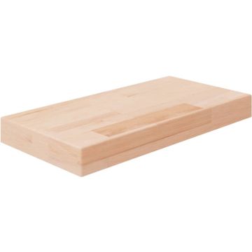 vidaXL Plank 40 x 20 x 4 cm onbewerkt massief eikenhout