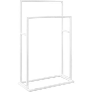 vidaXL Handdoekenrek vrijstaand 48x24x78,5 cm ijzer wit