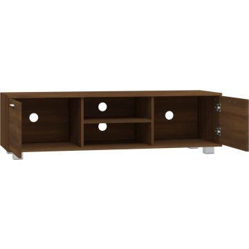 vidaXL Tv-meubel 140x40,5x35 cm bewerkt hout bruineikenkleurig